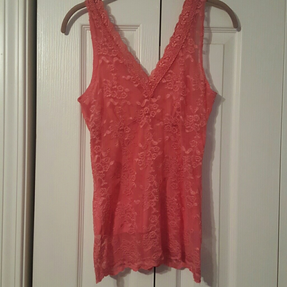 2 TANKS FOR $15, LACE TOP WITH LINING - Picture 2 of 2